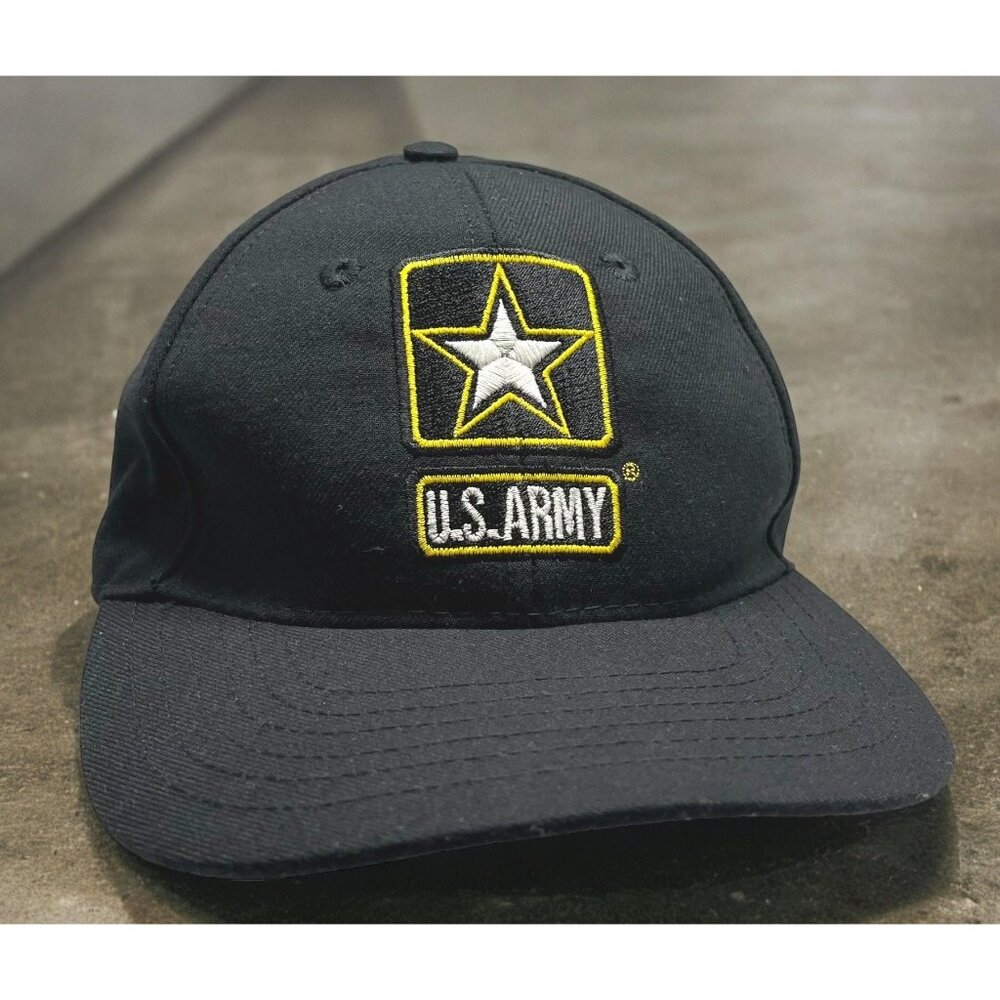 US Army Hat Baseball Cap Go Army Black Adjustable Strapback Military USA